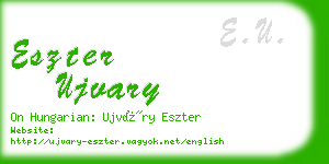 eszter ujvary business card